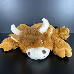 Peluche Longhorn Steer Bull Cow 16” suave flojo peluche animal de peluche - Imagen 1 de 5