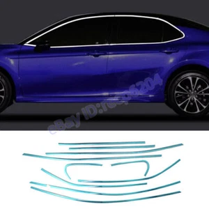 Chrome Window Molding Frame Strips Trim For 2018-2023 Toyota Camry 4-Door Sedan - Picture 1 of 7