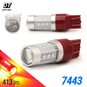 7443 7440 7444 rojo 50W LEDs freno trasero parada estacionamiento bombillas alta potencia - Imagen 1 de 10