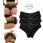 1/3 Pack Women Sexy Lace French Knickers Lingerie Thong Briefs Panties Underwear