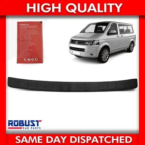 REAR BUMPER COVER BLACK ABS PROTECTOR GUARD STEP SILL TRIM FOR VW TRANSPORTER T5 - Picture 1 of 13