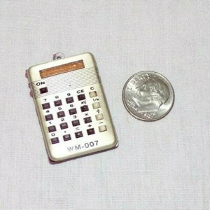 Miniature Dollhouse VTG Calculator WM-007 Figurine Toy Charm Tiny 1.5" Jewelry - Picture 1 of 2