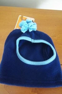 SIMPLY DOG SOMBRERO Tejido Azul Claro con Borde Azul Claro y PomPom Cachorro/Perro xpequeño/pequeño - Imagen 1 de 1