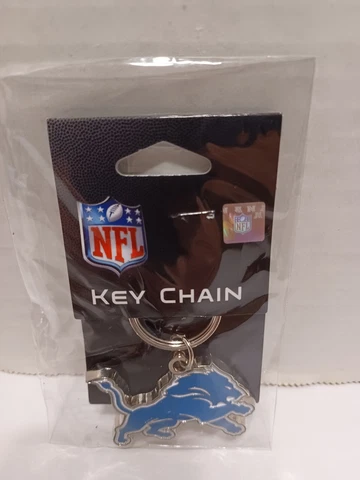 Detroit Lions chrome logo key chain Cover