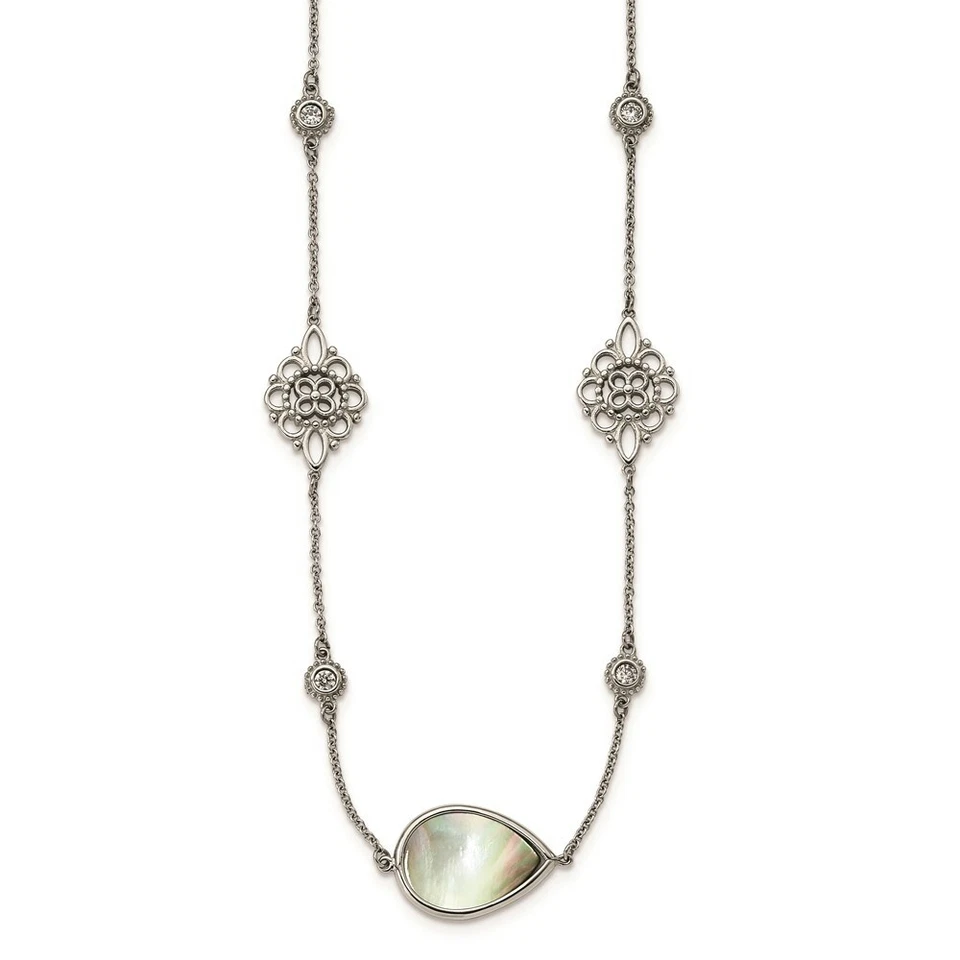 Fregona/circonita negra pulida de acero inoxidable con 3 pulgadas ext. Collar Foto 1 de 4