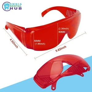 Dental Rot Schutzbrille Brille Schutz Anti Schock Laborbrille - Bild 1 von 7