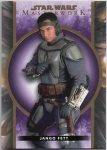 Tarjeta paralela púrpura de Star Wars Masterwork 2022, Jango Fett (68) #42/50 - Imagen 1 de 2