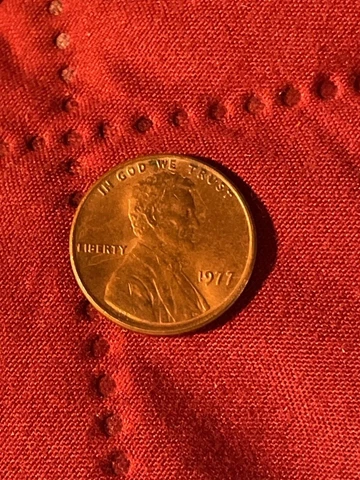 LINCOLN MEMORIAL 1977 PENNY NO MINT MARK  see pics Cover