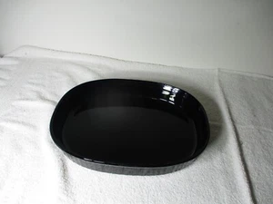 Corning Ware French BLACK F-4-B Ribbed Casserole Dish 2.5 Liters 12.5"x9.5" - Picture 1 of 8