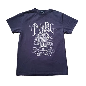 Vintage Polo Ralph Lauren T Shirt Youth L Blue RL & Co Tennis Assoc 381 Bleecker - Picture 1 of 13