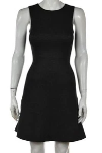 Theory Nikay Jackson Womens Dress Size 00 Dark Gray Sheath Above Knee Sleeveless - Picture 1 of 5
