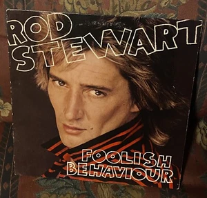 Rod Stewart Foolish Behaviour Warner Brothers HS 3485 Vinyl LP Record W/Poster - Imagen 1 de 10