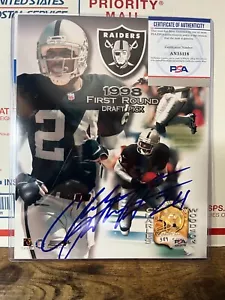 CHARLES WOODSON SIGNED PHOTOFILE ROOKIE 8X10 PHOTO #389/5000 PSA AN15118 - Picture 1 of 1