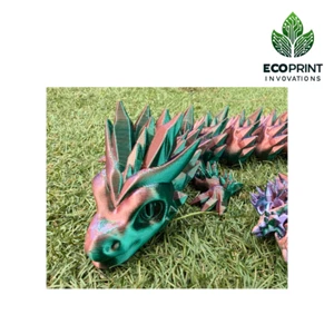 Crystal Dragon Fidget Toy Large - Tri-Colour Sensory ADHD Stress Relief New - Picture 1 of 9