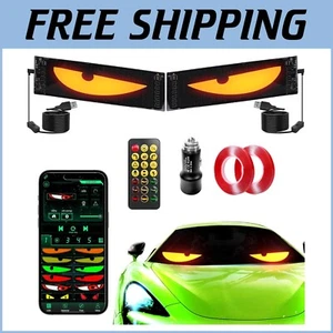 Paquete de 2 Devil's Eye: Pantalla LED Personalizable para Coche, 14x4.3, Bluetooth e Impermeable - Imagen 1 de 10