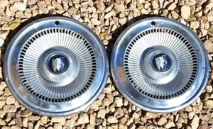 1967 Buick Special Skylark Hubcaps Caps Wheel Cover Set Of 2 - Picture 1 of 6