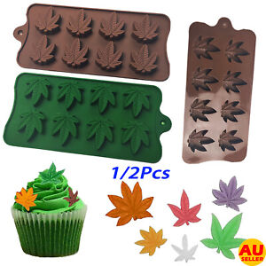 8 Maple Leaf Silicone Mold Baking Moulds For Mousse Cake Fondant Chocolate Candy