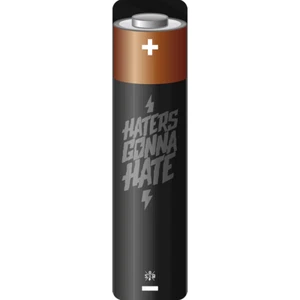 Battery 4 Haters gonna Hate - Akku Sticker Abdeckung Cover Universal / Schutzfol - Bild 1 von 3