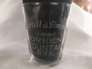 Pre Prohibition Pre Pro Shot Glass Green Mountain Rye Shortell & Timmins - Picture 1 of 2