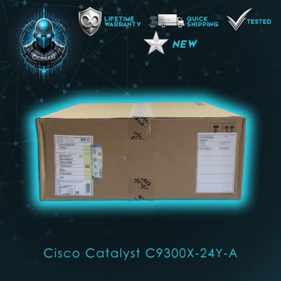 НОВЫЕ оптоволоконные порты Cisco C9300X-24Y-A Catalyst 9300X 24x25G, модульный коммутатор восходящей линии связи - Изображение 1 из 2