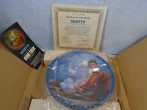 Star Trek Hamilton Collection Scotty Commander Plate 1983 MIB mit COA - Bild 1 von 6