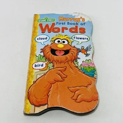 Sesame Street Murray First Book Words Board Kindergarten Picture Kid Children - Image 1 of 4