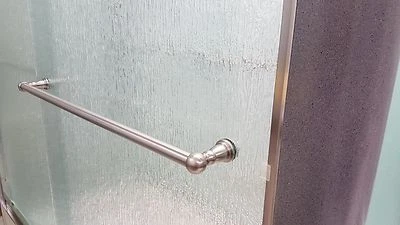 1 - SHOWER DOOR TRAD TOWEL BAR HEAVY GAUGE "PROFESSIONAL GRADE" IN COLORS - Image 1 of 4