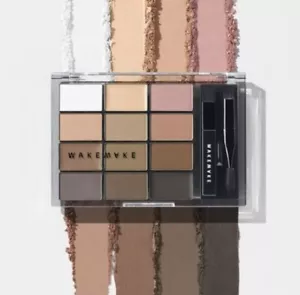 WAKEMAKE Soft Drawing Brow Palette 12g Simple 3-STEP - Picture 1 of 5