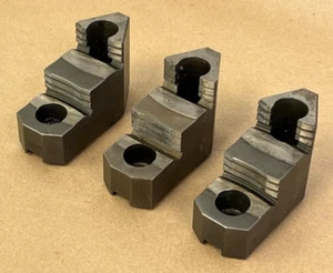 SET OF 3:  BUCK FORKARDT A100247906 HARD TOP JAW FOR LATHE CHUCK MADE IN ENGLAND - Picture 1 of 10