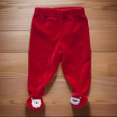 Koala Niños Bebés Niños Niñas Papá Noel Pantalones Rojo Terciopelo Pull-On Unisex Talla 6M Foto 1 de 4