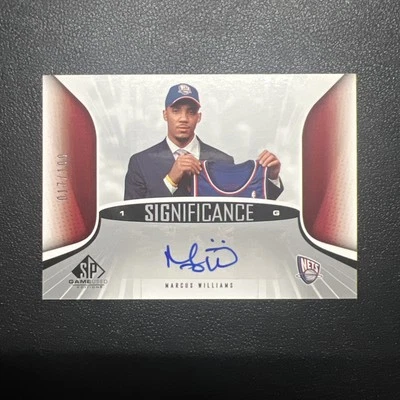 2006-07 SP Game Used Edition SIGnificance /100 Marcus Williams Rookie Auto RC - Image 1 of 2