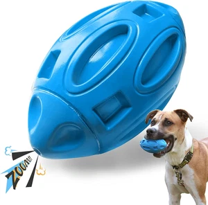 "Squeaky Dog Toy Rubber Chew Ball Indestructible for Medium Large Breeds" - Picture 1 of 11