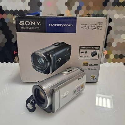 Sony HDR-CX170 Handycam Camcorder HD Digital Video Camera Silver Tested Working - Image 1 of 4