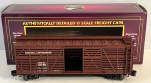 MTH 20-94518 Norfolk & Western N&W Steel Sided Stock Car O Gauge - Picture 1 of 10