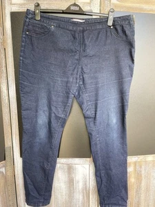 Wallis Jeans Ladies Size 16 Blue Short Petite Leg Jeggings The Demi Side Zip - Picture 1 of 7