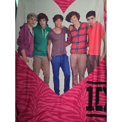 ONE DIRECTION 1D Blanket Liam Zayn Niall Harry Louis Heart Blanket Throw 50x60 - Image 1 of 4