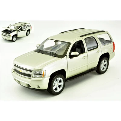 CHEVROLET TAHOE 2008 SILVER 1:24-27 Welly Auto Stradali Nouveau modèle - Photo 1/3