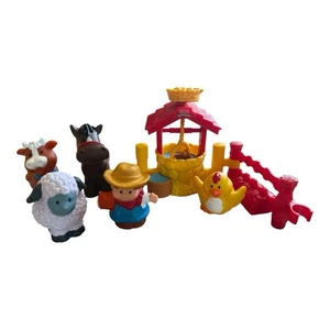 Fisher Price Little People Wishing Well, extra fence, farmer, and four animals - Picture 1 of 4