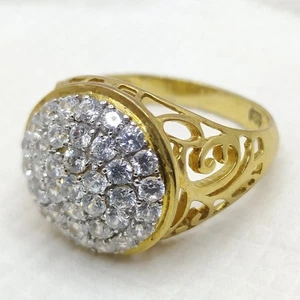 fine 1.50Ct Round Cut Simulated Men's Wedding Band Ring 14K Yellow Gold Plated - Picture 1 of 9