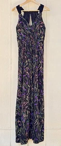 Adelyn Rae Maxi Dress Sz Small Floral Split Sleeveless Cottagecore - Picture 1 of 11