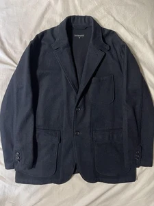 Engineered Garments Loiter Jacket Navy Wool Poly Heavy F S #EH ZIB - Picture 1 of 8
