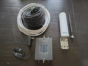 Surecall Fusion4Home 3.1 Signal Booster, In Box, Antenna, Amplifier, 100ft Cable - Picture 1 of 6