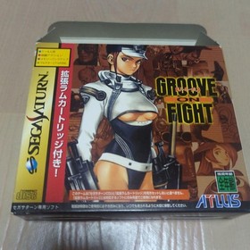 Groove On Fight (w RAM) Sega Saturn Japanese Import Used Obi
