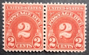 SCOTT J81 POSTAGE DUE MINT NH ROTARY, PERF 11 X 10-1/2 PAIR - Picture 1 of 1