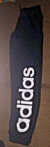 Adidas Youth Black Joggers Size 14/16 - Picture 1 of 3