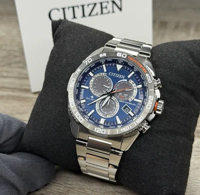 NEW✅PERPETUAL CALENDAR✅ Citizen Eco-Drive Land Steel Men's Watch CB5034-58L $595 - Image 1 of 4