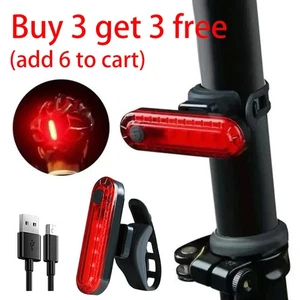USB Recargable LED Bicicleta Luz Trasera Bicicleta Seguridad Ciclismo Advertencia Lámpara Trasera - Imagen 1 de 15