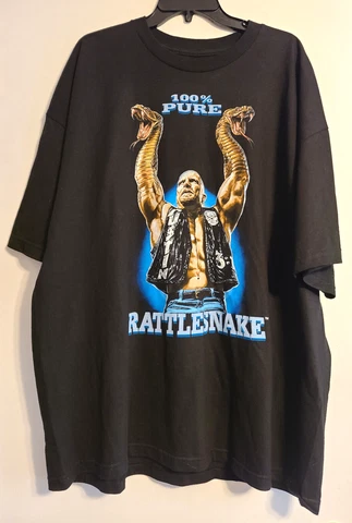 WWE Authentic T-Shirt Men Size 3XL Stone Cold Steve Austin 100% Pure Rattlesnake Cover