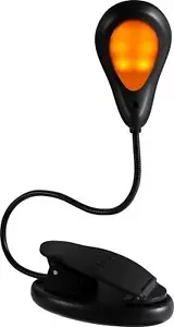 Amber Book Light Blue Light Blocking Clip-On Reading Light,Rechargeable Lamp New - Picture 1 of 9