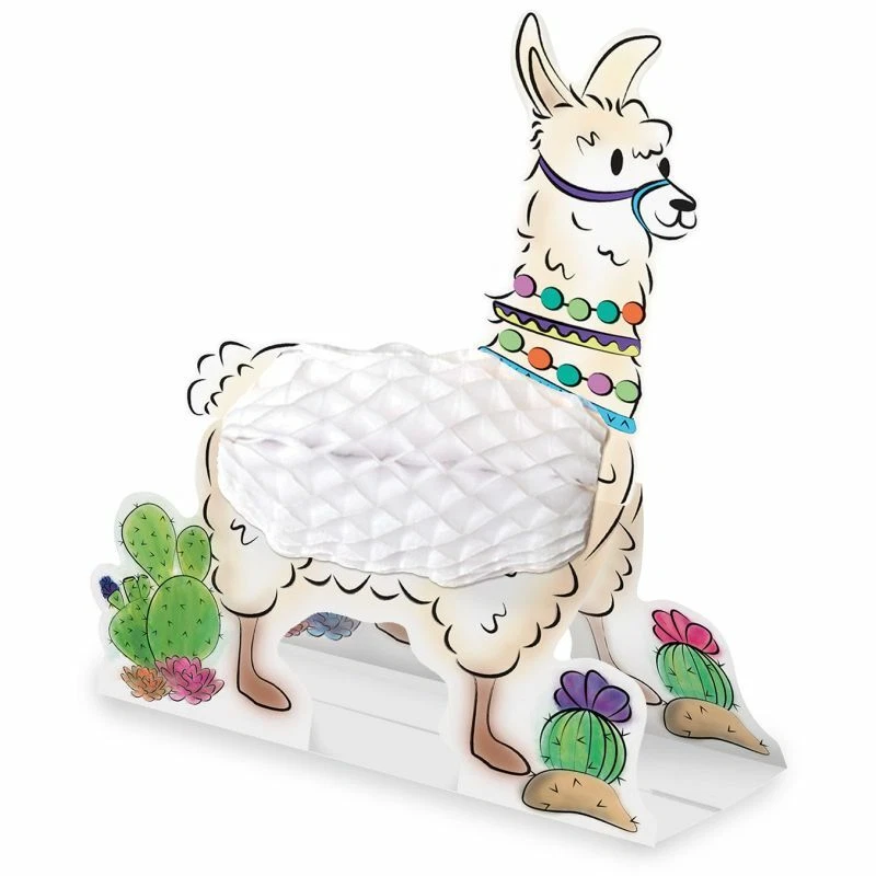Бумага Llama Centerpiece Llama 11,5 дюйма товары для украшения дня рождения - Изображение 1 из 1